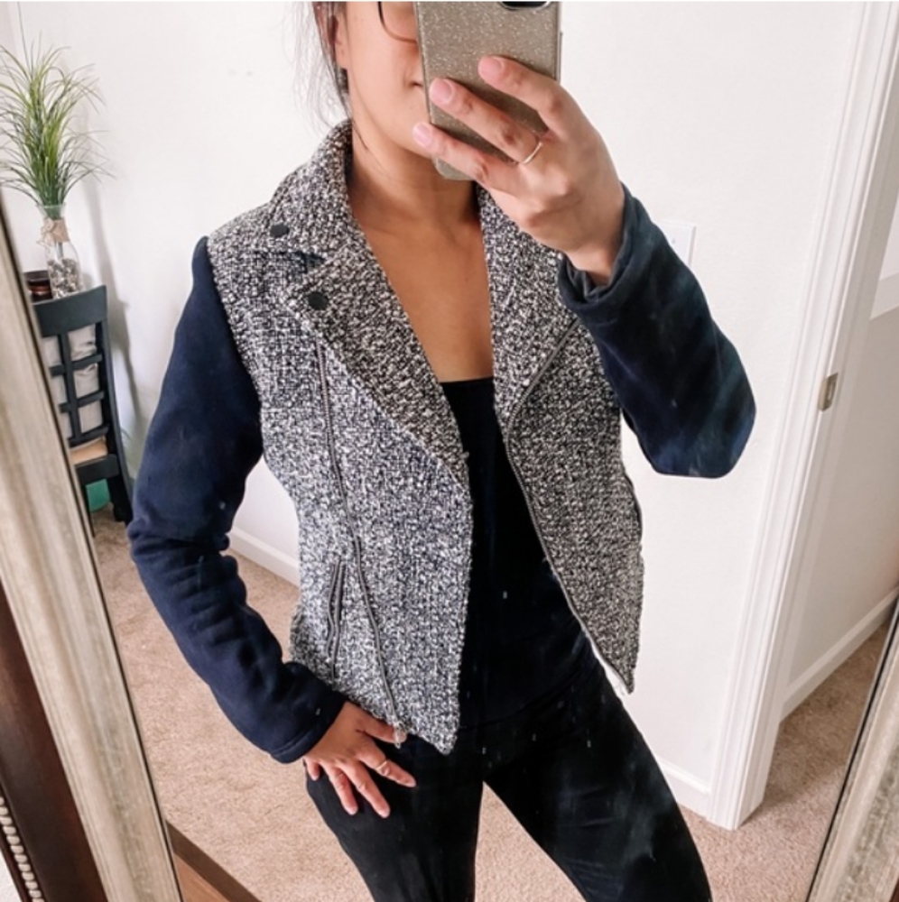 BCNU, Women's, Jacket, Size (S) Small, Color Black, White